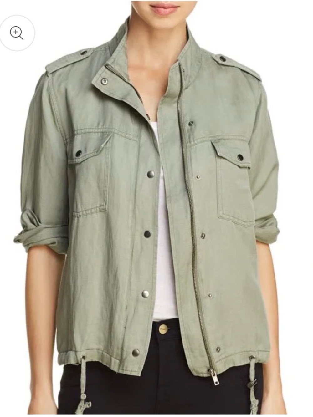 Rails Collins Zip and snap front Jacket in Vintage Sage size XS